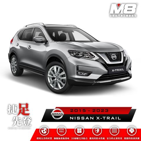 M8全機能汽車立體腳踏墊 - NISSAN X-TRAIL (T32) 2015-2023