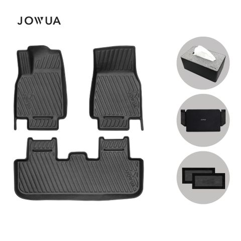 【JOWUA 】特斯拉 TESLA 全車系 所有年份 Model Y 立體耐磨腳踏墊 全套組(保護網 防泥沙 防灰塵 防水)