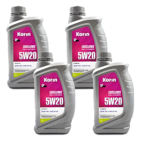 【Korin】Excellence 5W20 SP全合成機油4入組