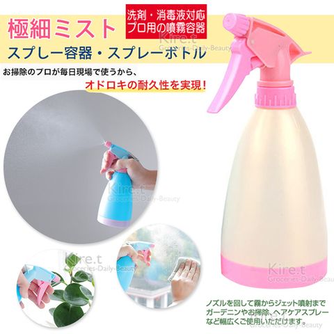 Kiret 神綺町 韓版 可愛 400ML 多用途 噴水 噴瓶 噴霧瓶-超值2入