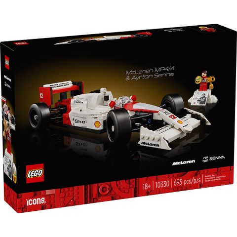 樂高積木LEGO《LT 10330》202403 ICON系列-McLaren MP4/4 &amp; Ayrton Senna