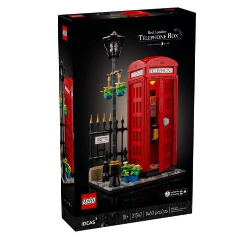 LEGO 21347 倫敦紅色電話亭 Red London Telephone Box