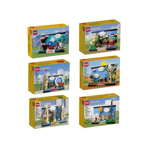 樂高 LEGO 積木 Creator系列 倫敦澳洲日本北京巴黎紐約 明信片六套組