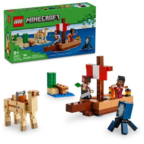 樂高積木LEGO《LT 21259》202406 麥塊系列-The Pirate Ship Voyage