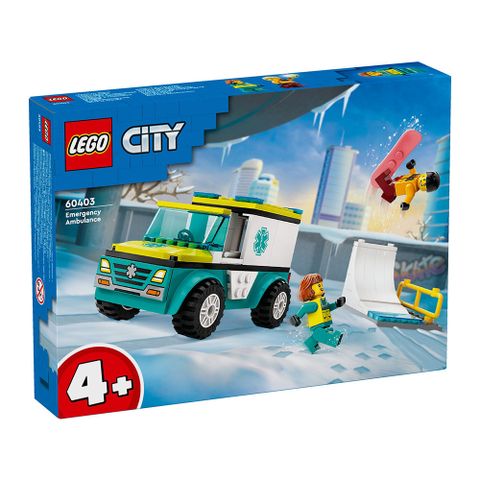 LEGO 樂高 60403 緊急救護車和單板滑雪者 Emergency Ambulance and Snowboarder