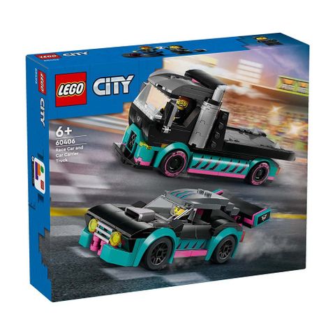 LEGO 樂高 60406 賽車和汽車運輸車 Race Car and Car Carrier Truck