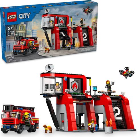 樂高積木LEGO《LT 60414》202401 城市系列-消防局和消防車