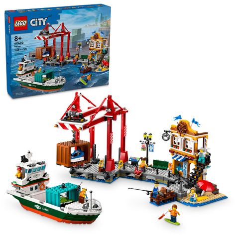 LEGO 樂高 積木《LT 60422》202406 城市系列-濱海港口和貨船