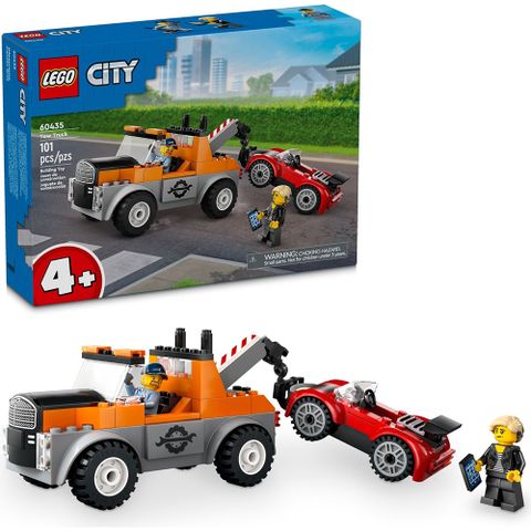 樂高積木LEGO《LT 60435》202406 城市系列-拖吊車和跑車維修