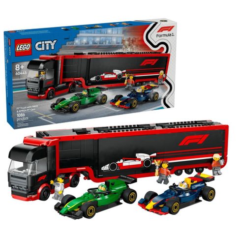 LEGO 樂高 60445 F1 卡車和 RB20 & AMR24 F1 汽車