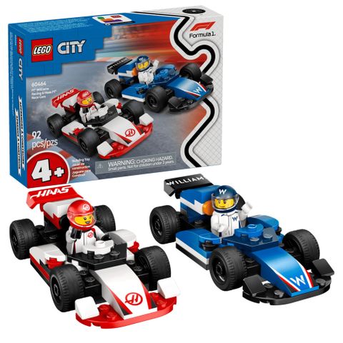 LEGO 樂高 60464 F1 Williams Racing 和 Haas F1 賽車