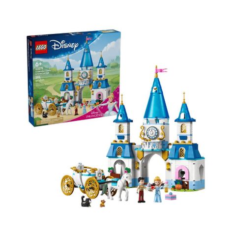LEGO 43275 仙杜瑞拉 灰姑娘的城堡和馬車