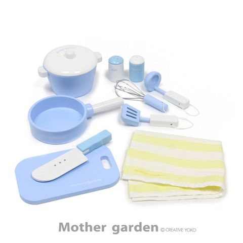 Mother Garden 【日本】廚具-10件工具組 藍