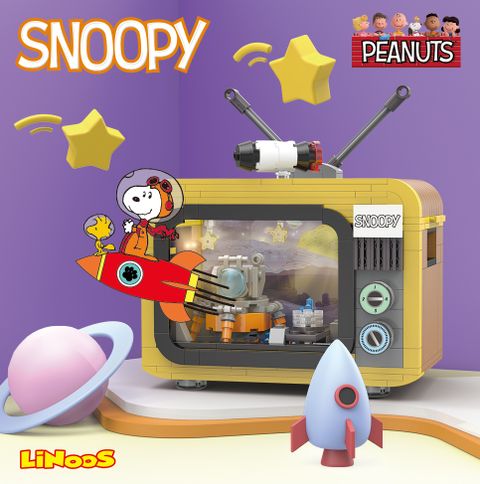 LiNoos SNOOPY 電視機系列 史努比太空主題電視機- LN.8081