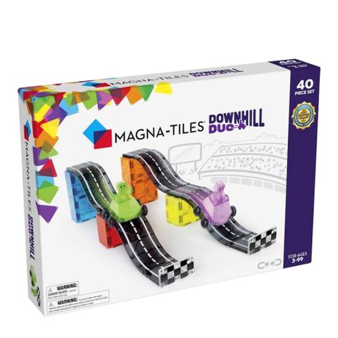 Magna-Tiles 磁力積木-魔幻磁力奔馳雙車40件組