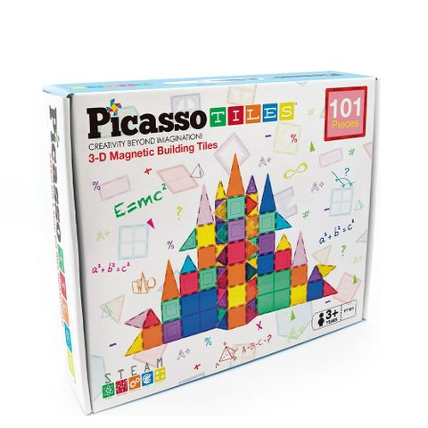 PicassoTiles 美國畢卡索 磁力積木- 磁力積木101片