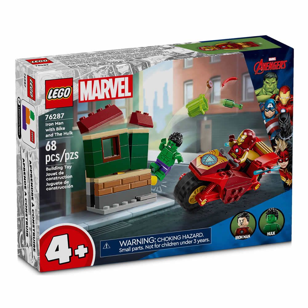 LEGO 樂高 《LT 76287》202408 超級英雄系列 - Iron Man with Bike and The Hulk(MARVEL)