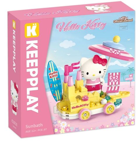 QMAN  三麗鷗 Hello Kitty QM30804 花車遊行系列 啟蒙積木 Keeppley