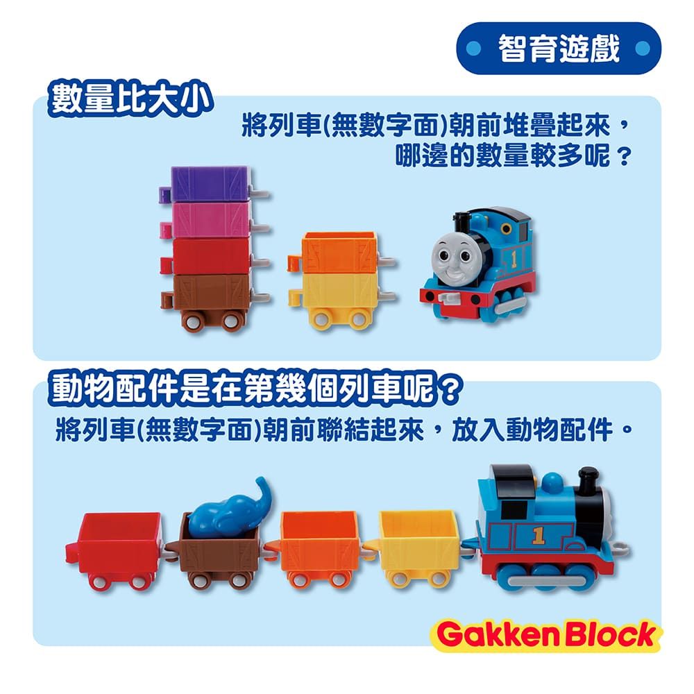 GAKKEN 日本學研 學研益智玩具-湯瑪士列車1~10數字學習包