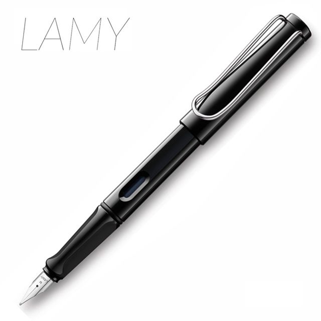 LAMY  safari 狩獵者系列 亮黑色鋼筆19