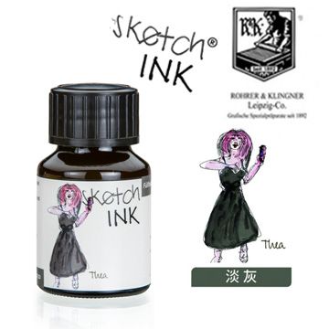 德國 Rohrer & Kingner《Sketch Ink 速寫墨水》Thea / 淺灰 / 50ml