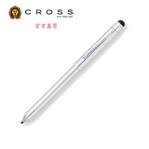 CROSS 暢銷人氣Tech3+三用筆，亮鉻筆身設計