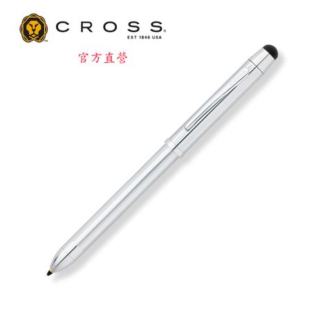 CROSS 暢銷人氣Tech3+三用筆亮鉻筆身設計