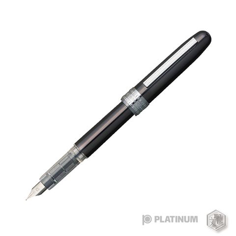 Platinum 白金 Plaisir 金屬珍珠光 鋼筆(黑)