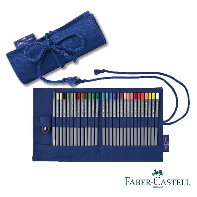 Faber-Castell 輝柏  創意工坊 水彩色鉛筆27色 (帆布攜帶組)