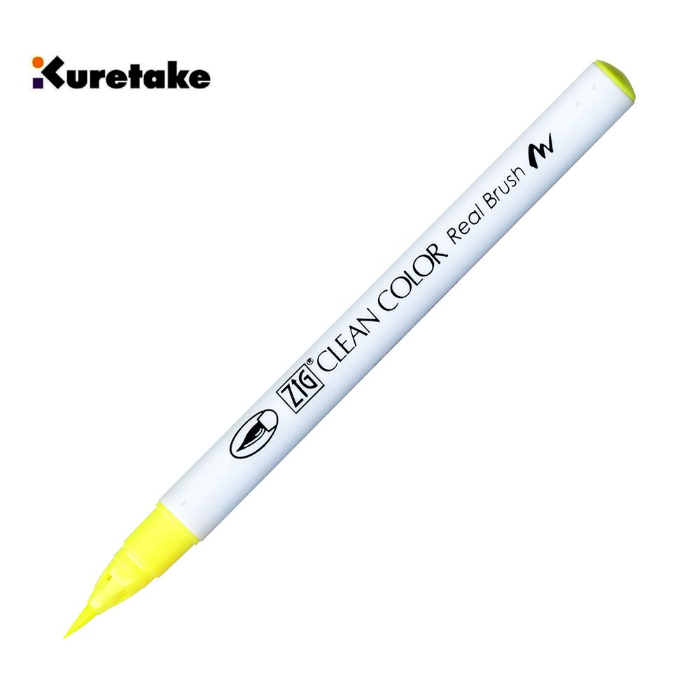 Kuretake 日本吳竹 001 RB-6000AT 吳竹彩繪毛筆 Yellow