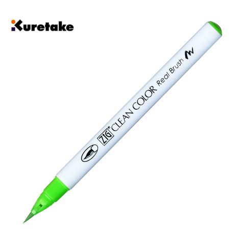 【Kuretake 日本吳竹】004 RB-6000AT 吳竹彩繪毛筆 Green