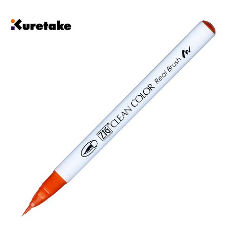 【Kuretake 日本吳竹】023 RB-6000AT 吳竹彩繪毛筆 Scarlet Red