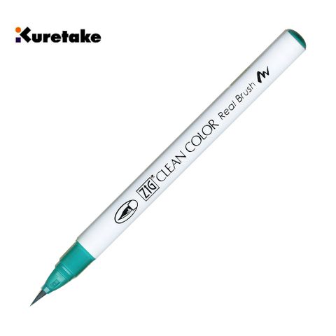 Kuretake 日本吳竹 042 RB-6000AT 吳竹彩繪毛筆 Turquoise Green