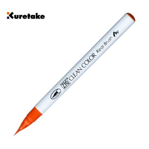【Kuretake 日本吳竹】070 RB-6000AT 吳竹彩繪毛筆 Orange