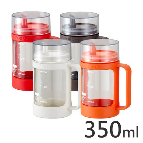 日本ASVEL多彩玻璃密封調味油罐-350ml便利安全保存調味料