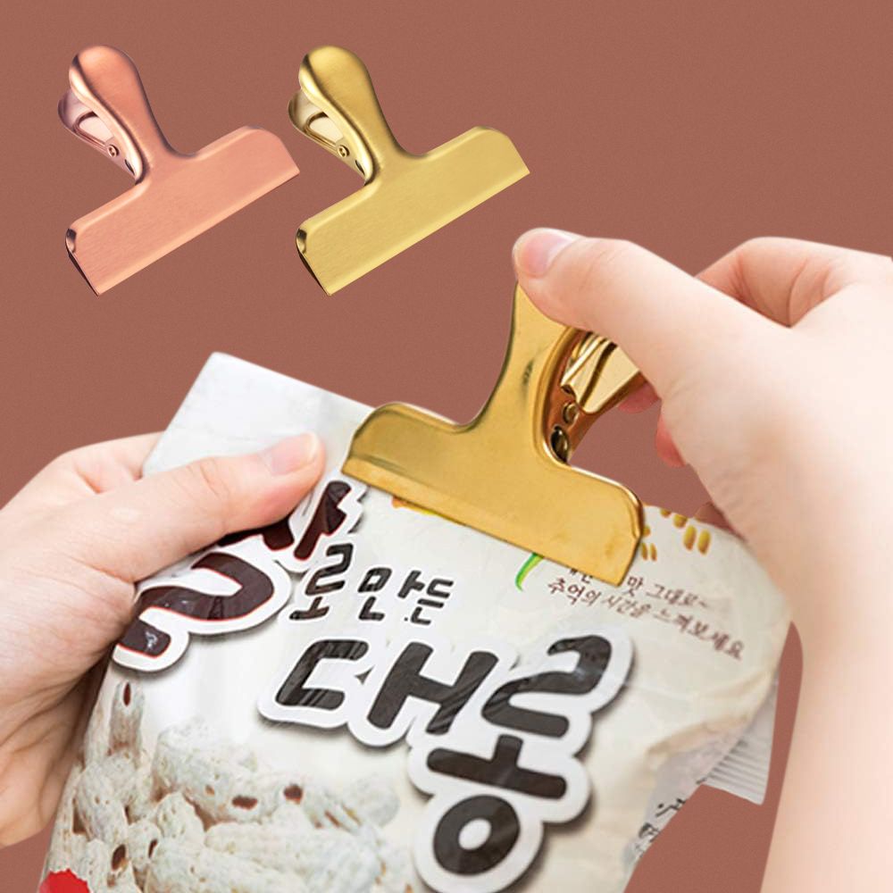 AIRY 輕奢風不鏽鋼食品封口夾 保鮮夾 零食夾