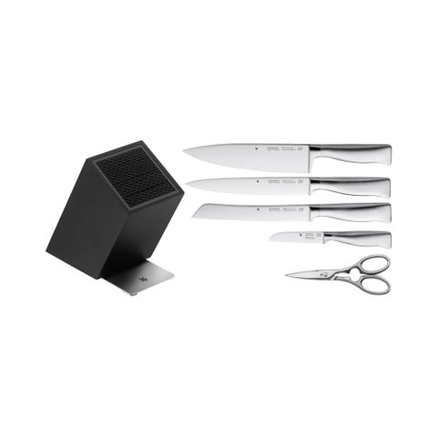 WMF Grand Gourmet 六件組 (含主廚刀/片肉刀/麵包刀/蔬果刀/剪刀/刀座)