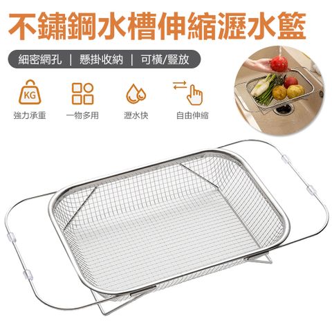 Sily 不鏽鋼網孔水槽瀝水籃