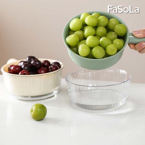FaSoLa Mini小蔬果雙層瀝水籃