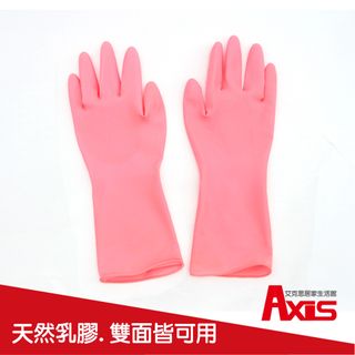 《AXIS 艾克思》天然乳膠雙面止滑不分左右手手套_4雙組(餐廚)