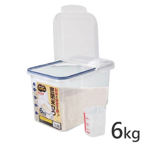 日本ASVEL密封保鮮米箱-6kg / 廚房用品 米桶米壺 保鮮防潮 密封盒