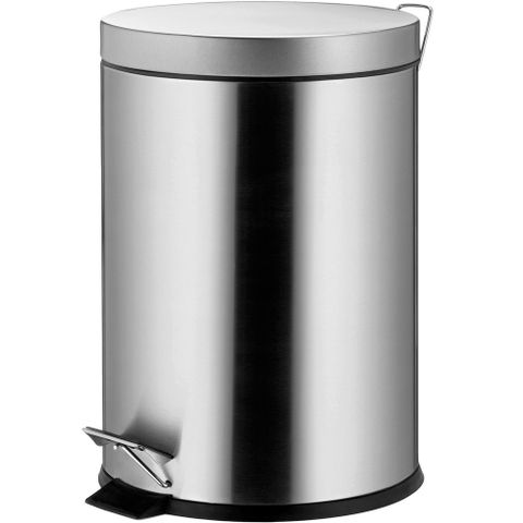 《KELA》Torre腳踏式垃圾桶(霧銀3L) | 回收桶 廚餘桶 踩踏桶