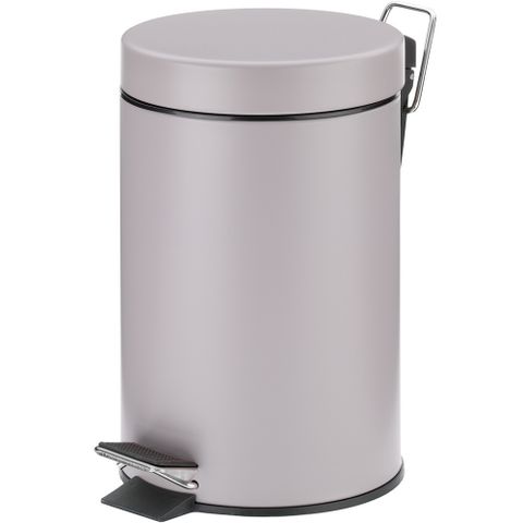 《KELA》簡約腳踏式垃圾桶(暖灰3L) | 回收桶 廚餘桶 踩踏桶