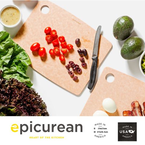 美食家EPICUREAN 廚房系列備料砧板組 (S+M 各一)