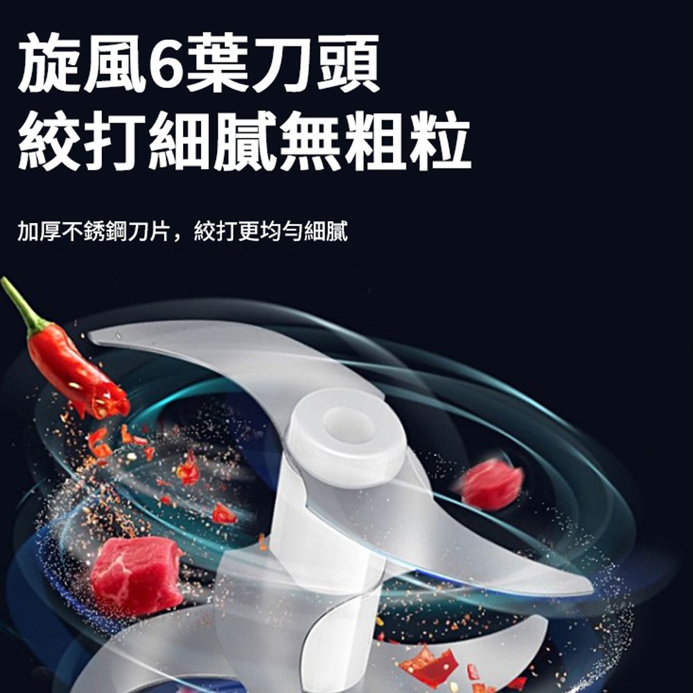 JDTECH 350ml玻璃杯食物料理機 電動搗蒜器 蒜泥器 絞肉機 攪拌器 切菜器 廚房用品