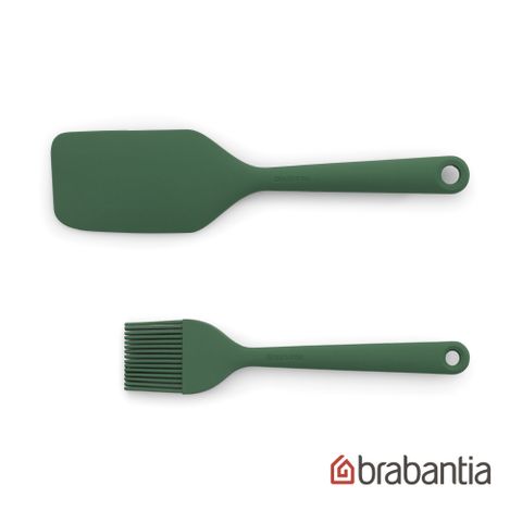 Brabantia 矽膠冷杉綠2入組 (刮刀+油刷)