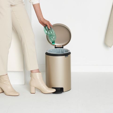 Brabantia NEWICON環保垃圾桶12L-香檳金