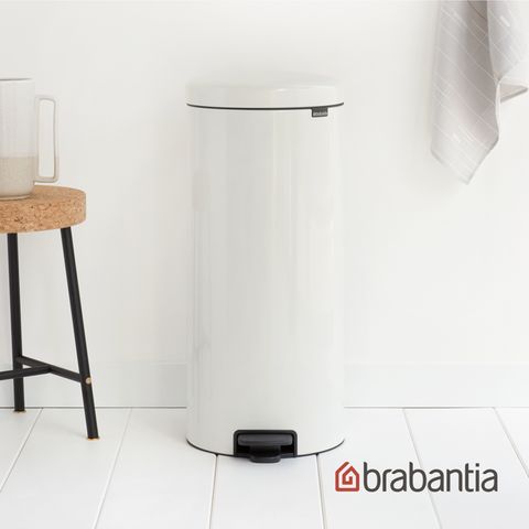 Brabantia NEWICON環保垃圾桶30L-純淨白