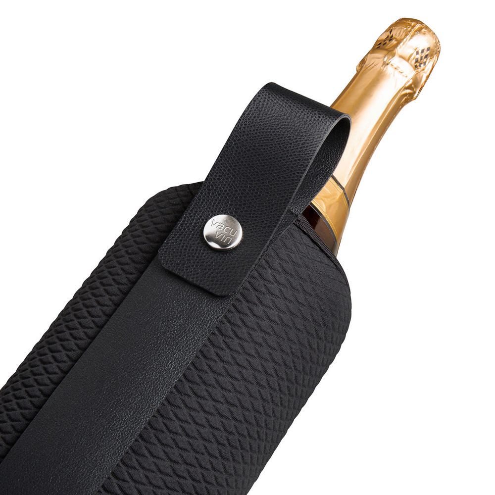 VACU VIN 酒瓶保冷冰桶提袋(黑1L) | 冰酒桶 冰鎮桶 保冰桶