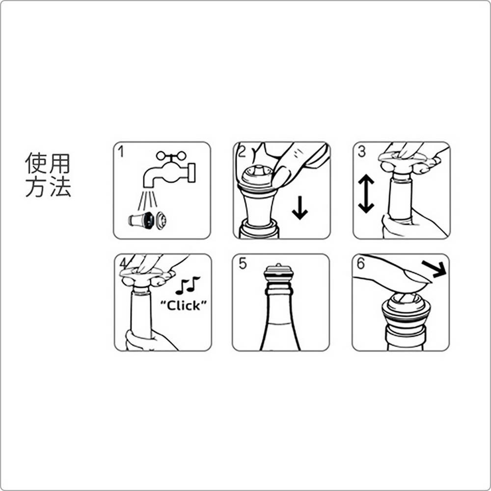 VACU VIN 荷蘭 Click 紅酒抽真空器+2瓶塞組(白) / 紅酒塞 真空瓶塞 保鮮瓶塞 葡萄酒塞